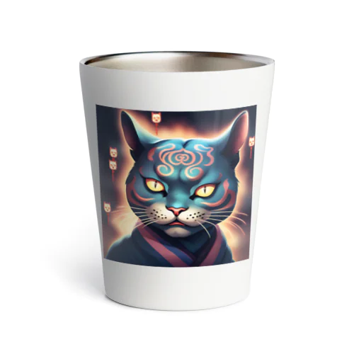 キリリ顔猫003 Thermo Tumbler