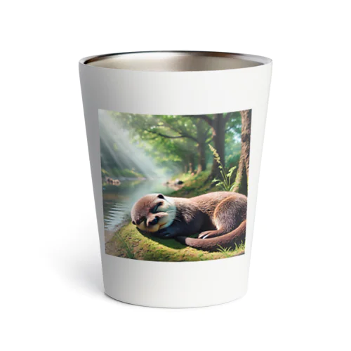 お昼寝カワウソ Thermo Tumbler