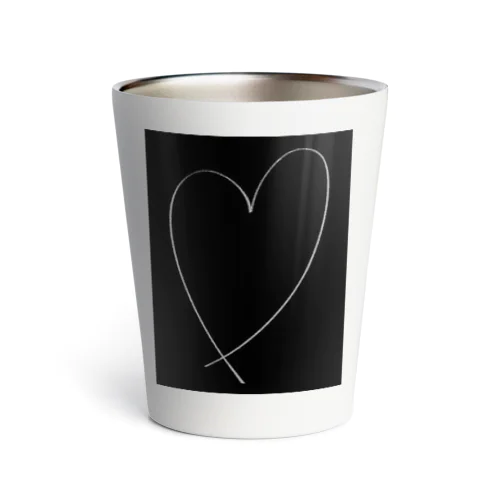 Black heart Thermo Tumbler