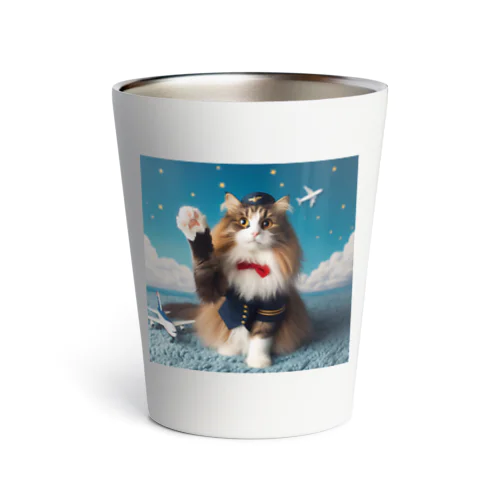 猫の客室乗務員 Thermo Tumbler