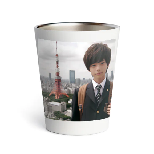 男の子　中学1年生　タワーバッグに Thermo Tumbler