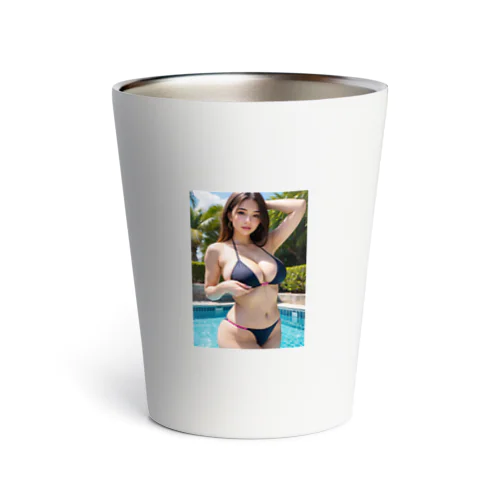 キュートな女性 Thermo Tumbler