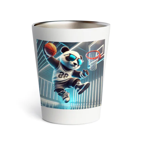 クールなパンダのダンクショット Thermo Tumbler