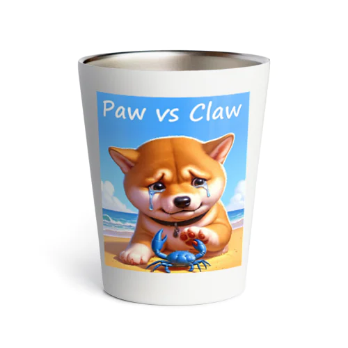 Paw vs Claw 涙の豆柴 Thermo Tumbler
