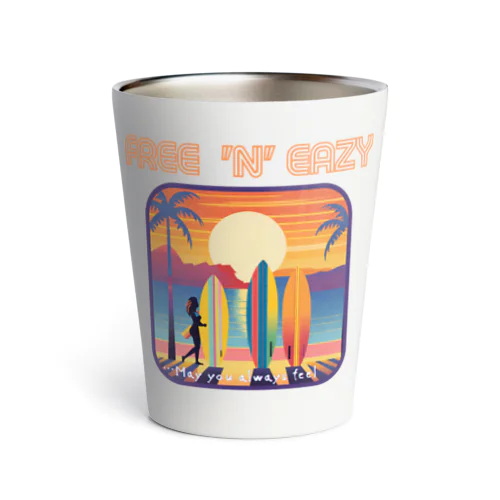  FREE 'N' EAZY  Tropical1 Thermo Tumbler