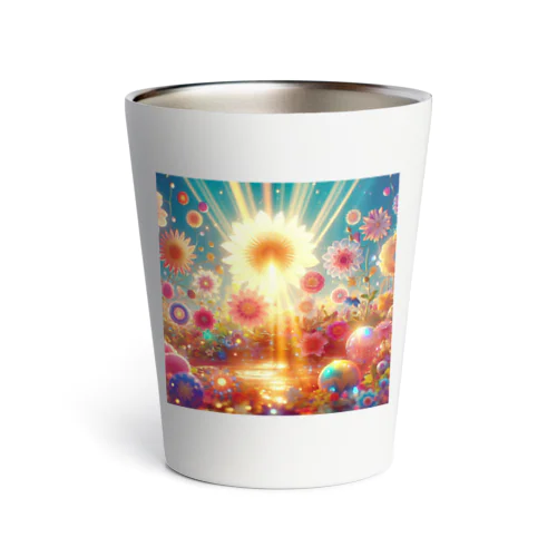 希望の輝く花（shining flower of hope ） Thermo Tumbler