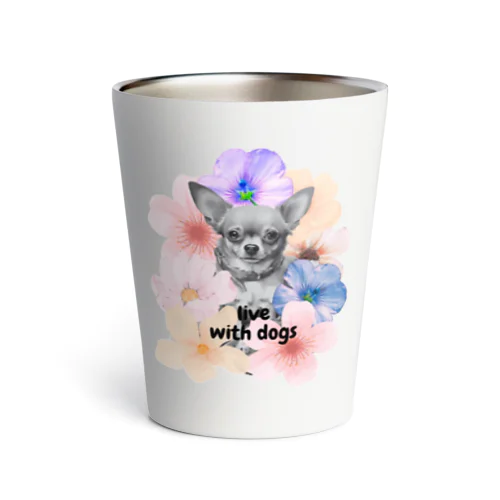 花と犬２ Thermo Tumbler