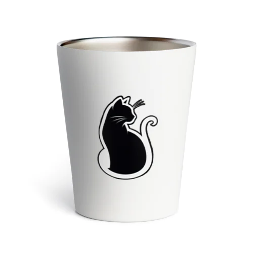 黒猫シルエットⅠ Thermo Tumbler