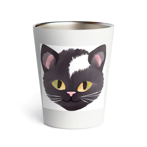 CLUBHACHU黒猫 Thermo Tumbler