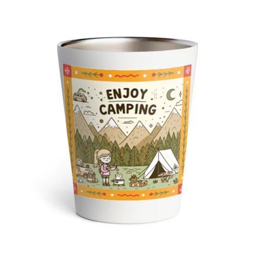 【Enjoy Camping】キャンプを楽しむ サーモタンブラー