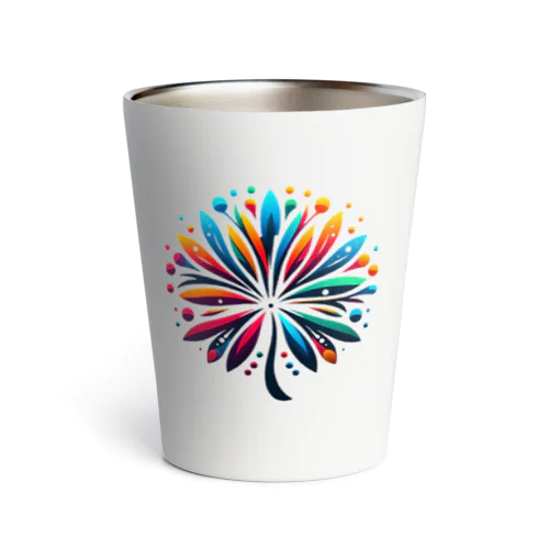 colorful カラフルフラワー Thermo Tumbler