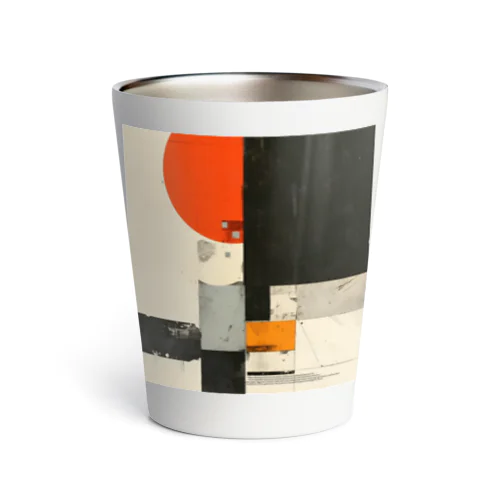 "Constructive Contrast: An Exploration of Form and Space" Thermo Tumbler