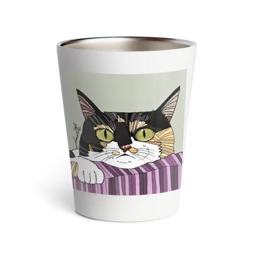三毛猫ルルちゃん Thermo Tumbler