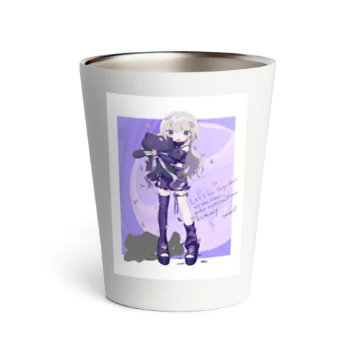 バースデーｿﾅｴﾁｬﾝ（背景付き） Thermo Tumbler