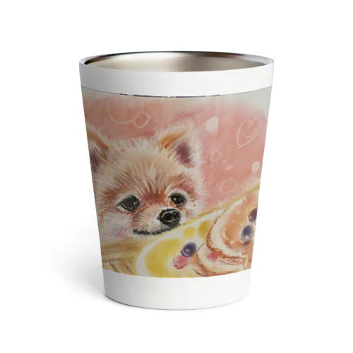 パンケーキ食べたいポメラニアン Thermo Tumbler