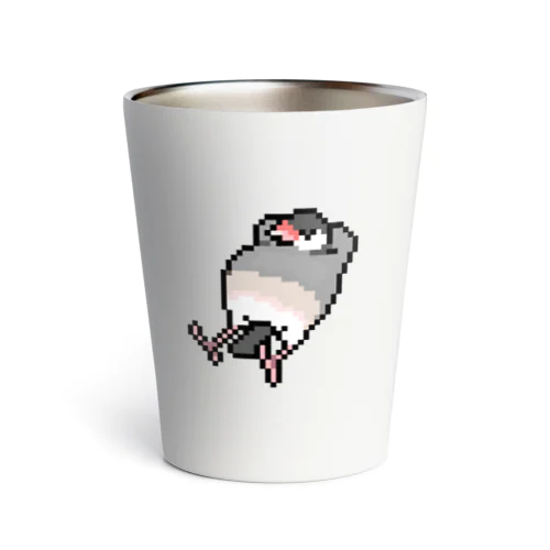 ドット絵文鳥シリーズ Thermo Tumbler