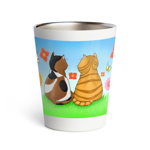 仲良し猫さん Thermo Tumbler