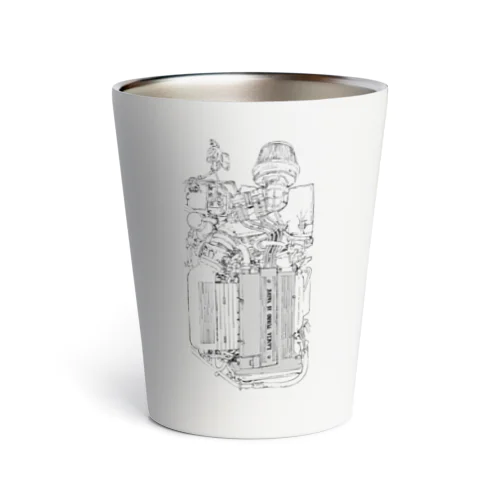 LANCIA DELTA ENGINE(BK) Thermo Tumbler