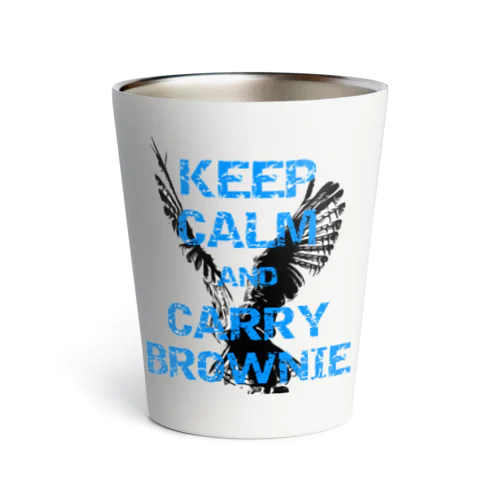 KEEP CALM AND CARRY BROWNIE Thermo Tumbler