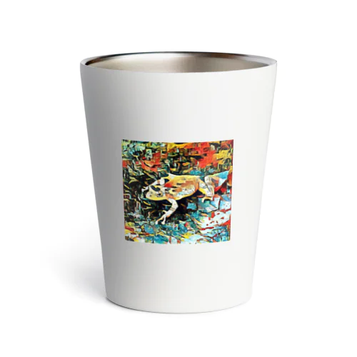 Fantastic Frog -Plein Air Version- Thermo Tumbler