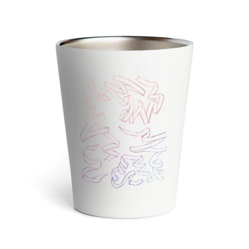 虹リボンひらり Thermo Tumbler