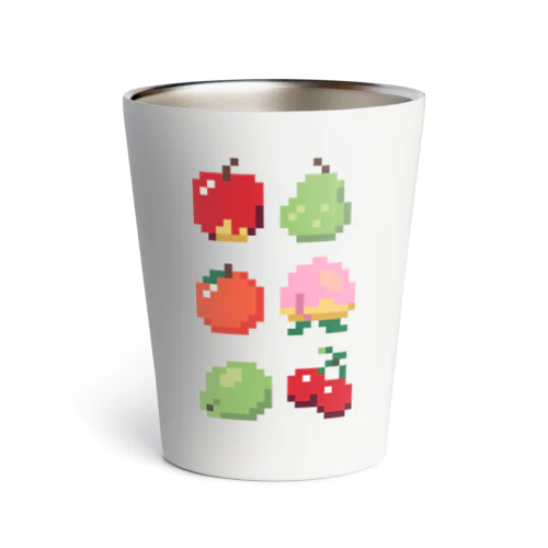 ドット絵フルーツ タテ Thermo Tumbler