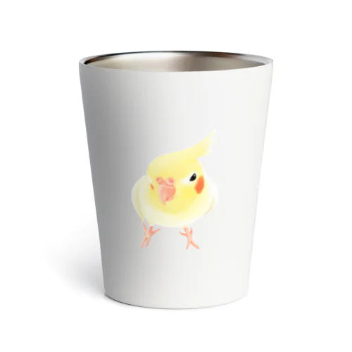 オカメインコ　おすましルチノー【まめるりはことり】 Thermo Tumbler