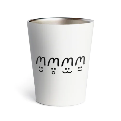 うさぎの顔文字 Thermo Tumbler