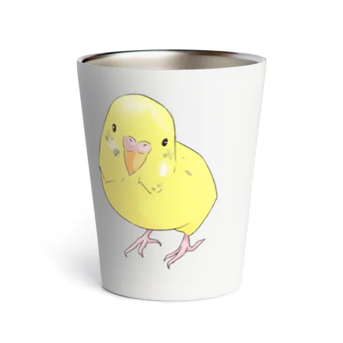 可愛いセキセイインコのパームちゃん Thermo Tumbler