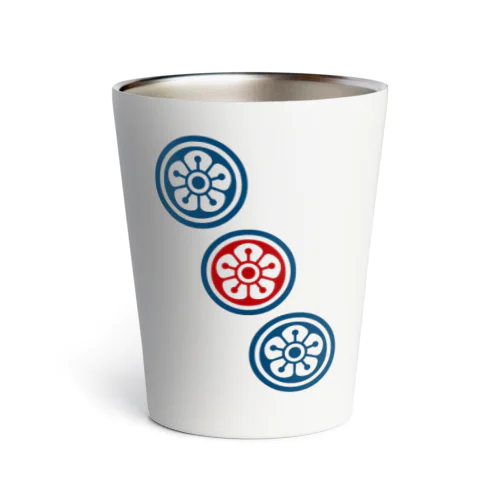 麻雀牌 3筒 サンピン 漢字のみ＜筒子> Thermo Tumbler
