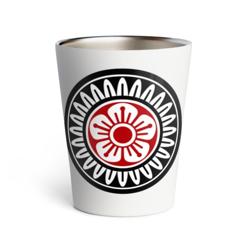 麻雀牌 1筒 イーピン ＜筒子>黒赤ロゴ Thermo Tumbler