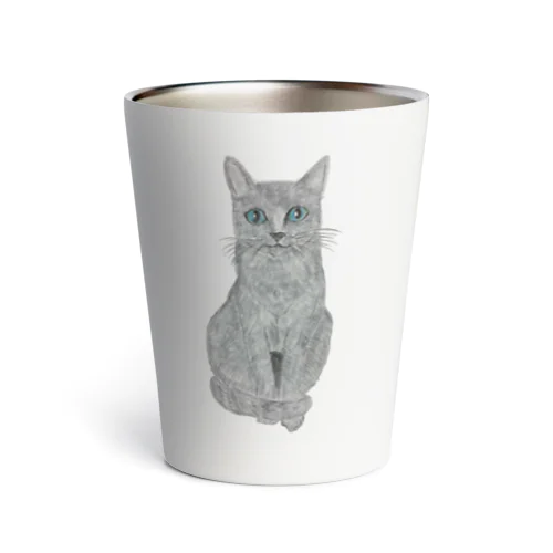 ロシアンブルーだにゃん😻 Thermo Tumbler