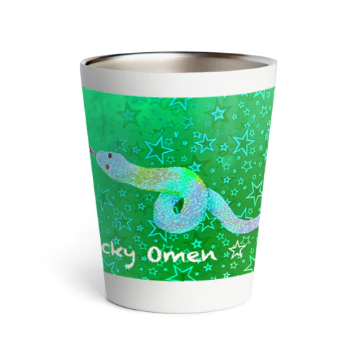 白蛇　🌟　lucky omen Thermo Tumbler