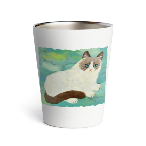 ふわふわのねこ Thermo Tumbler