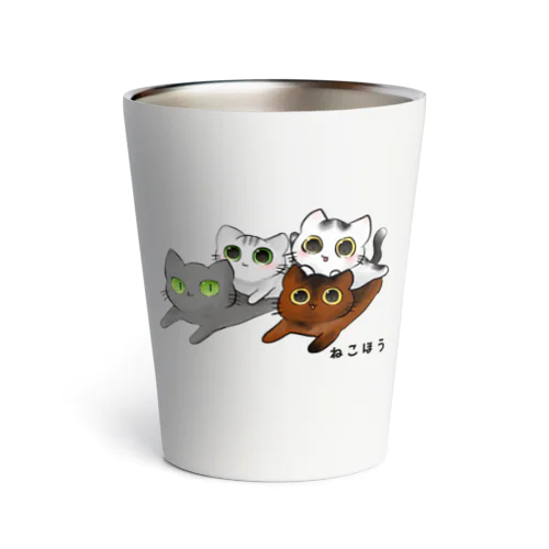 ねこほう集合イラストタンブラー Thermo Tumbler