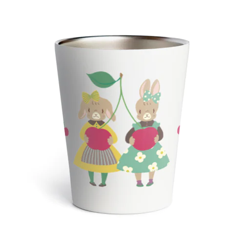 さくらんぼ大好きなウサギ姉妹 Thermo Tumbler