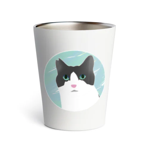 ハチワレ猫 猫山さん Thermo Tumbler