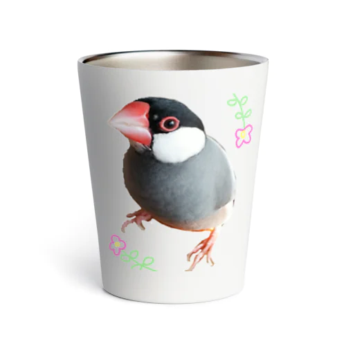 FLOWER文鳥さん Thermo Tumbler