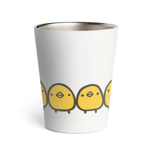 ひよこさんぞろぞろ(カラー) Thermo Tumbler