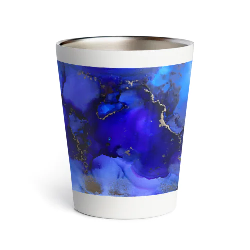 波と天然石 Thermo Tumbler
