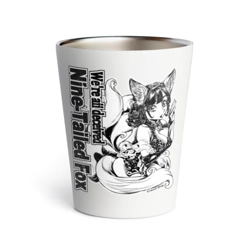 妖怪：九尾の狐b Thermo Tumbler