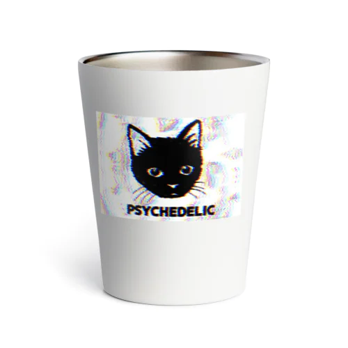 Psychedelic Cat (W) サーモタンブラー