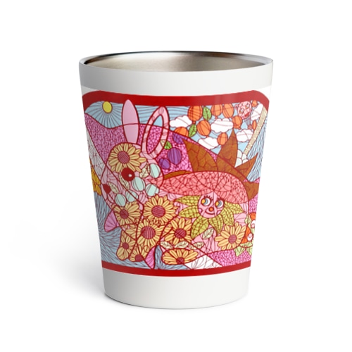 ウサギとイルカ Thermo Tumbler