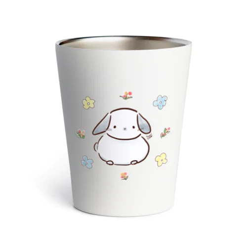 Rabbit Flower 1 Thermo Tumbler