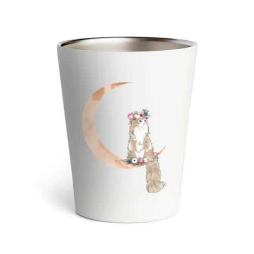 Cat on the Moon Thermo Tumbler