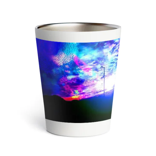 青い夕焼け Thermo Tumbler