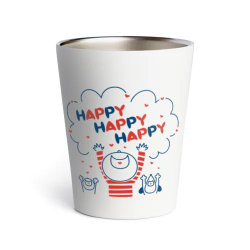 HAPPY HAPPY HAPPY！上を向いて笑おう！ Thermo Tumbler