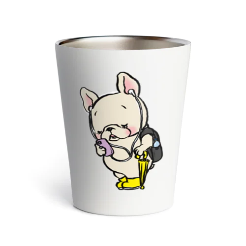 雨上がりのフレブルちゃん。 Thermo Tumbler