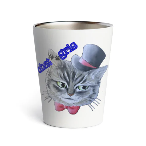 chat🐾gris 諭吉くん Thermo Tumbler