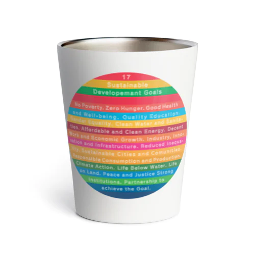 SDGs - 17 Sustainable Development Goals - english ver. - Thermo Tumbler